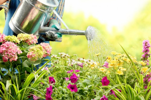 Bank transfer and secure transaction overview for garden services